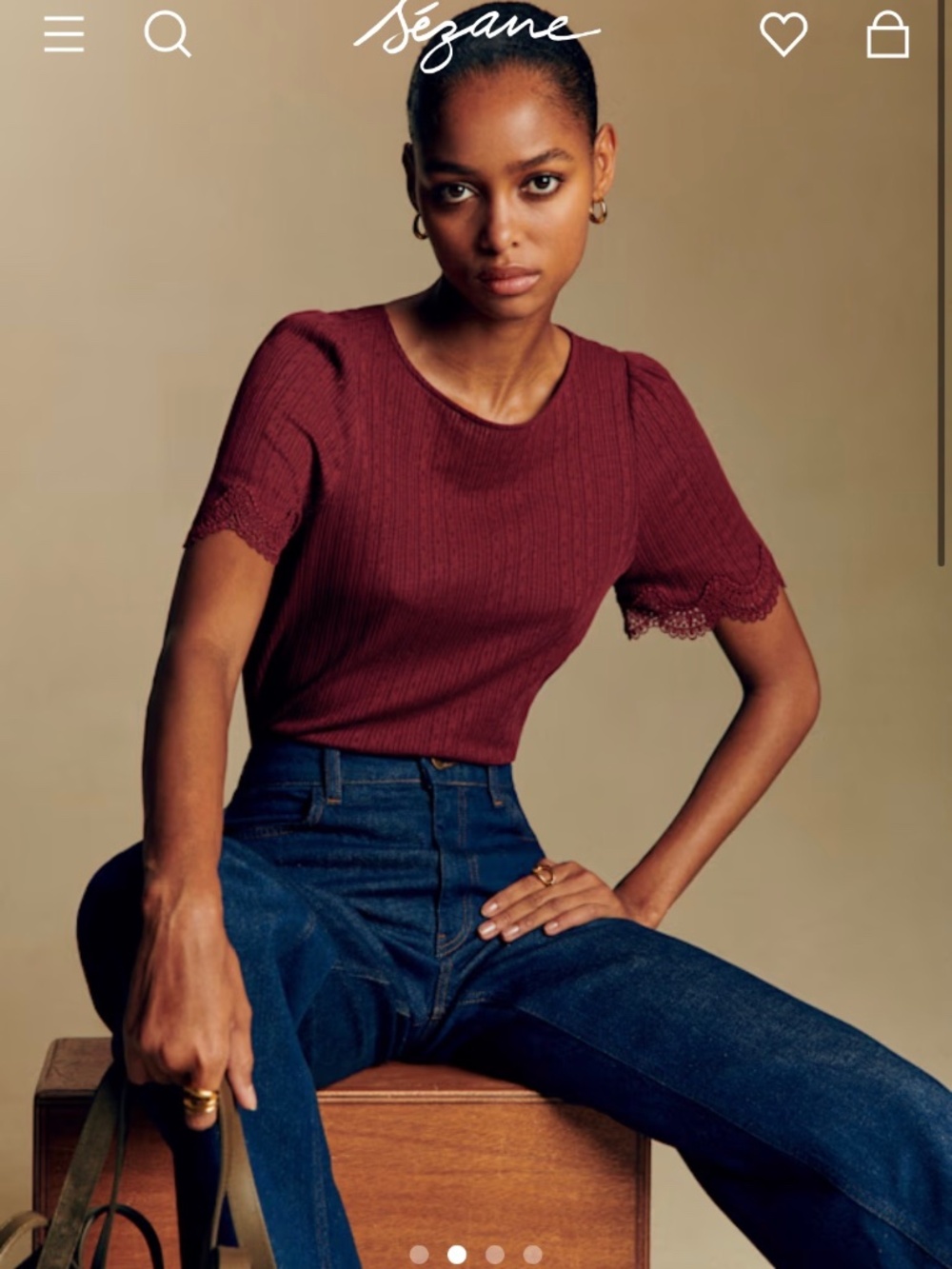 NWT Sezane Clea Tee
